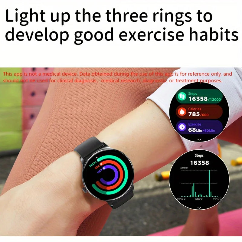 2025 Smart Watch Man Woman Ultra-thin Gift Full Touch Screen Sports Fitness Watch BT Call Digital SmartWatch For Android IOS New