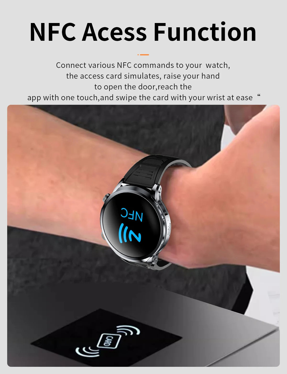 2024 H18 Smart Watch 1.85'' Large Screen HD Display 5G SIM Card WIFI Video Call Side Camera Fitness Tracker Pedometer for Men