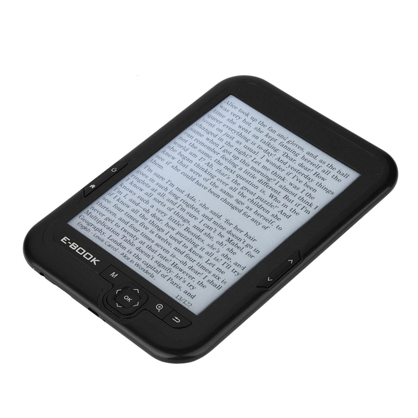 EBOOK Reader EInk 6 Inch Ereader 600 X 800 Resolution Display 300DPI Blue Cover (Black 8G)