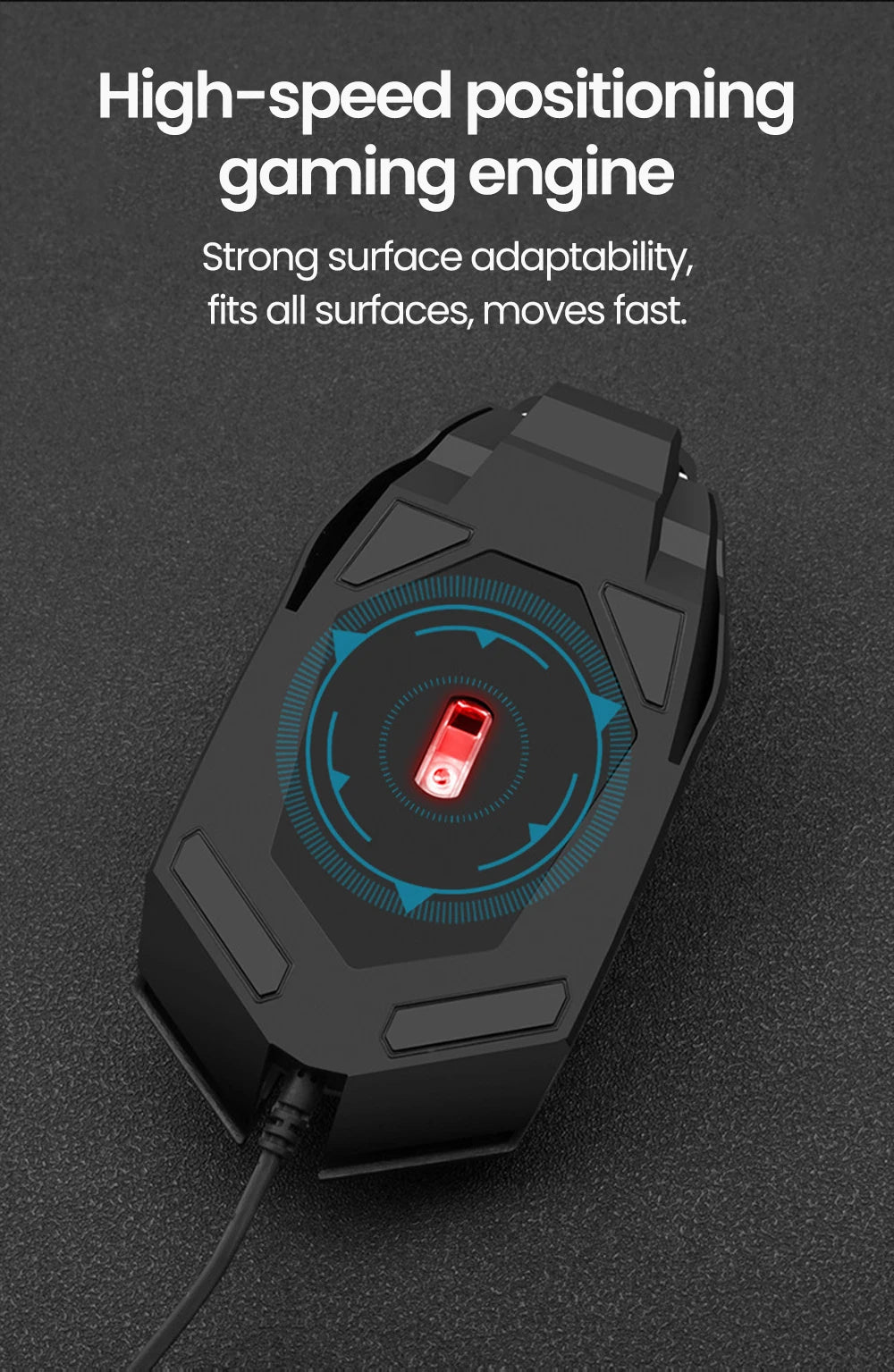 Elough Mute Wired Mouse USB Wired Gaming Mouse For Desktop PC Laptop Computer Home Office RGB LED Luminous Backlit Mouse Game