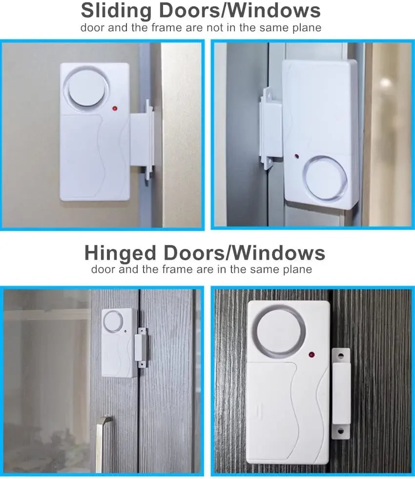 Camaroca Door Window Entry Security Wireless Remote Control Burglar Alarm Magnetic Sensor Alert System Security Protection