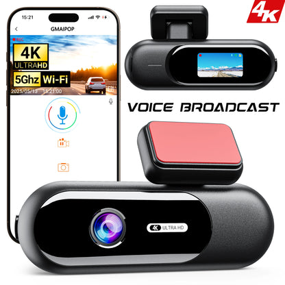 Dashcam for cars 4K UHD Recording Car Camera HDR Night Vision Video Recorder Builtin WiFi 24H Parking Monitoring car accessories