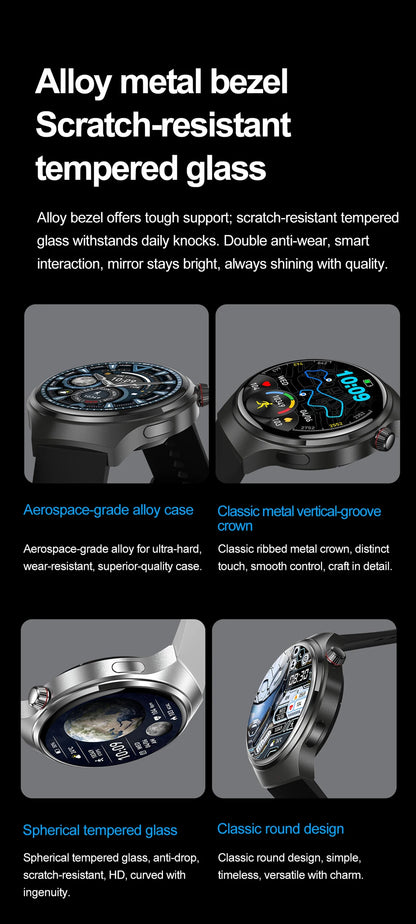 2025 New Fashion Ladies Smart Watch Full Screen Touch Health Monitoring Waterproof Blue Call Smartwatches Android IOS