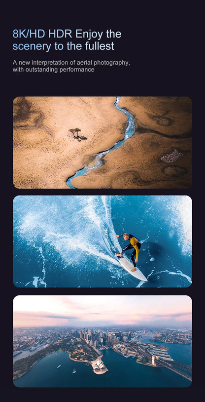 S2 Drone 8k Professional Hd Dual Camera Obstacle Avoidance Foldable Quadcopter Drone With Screen Remote Control New