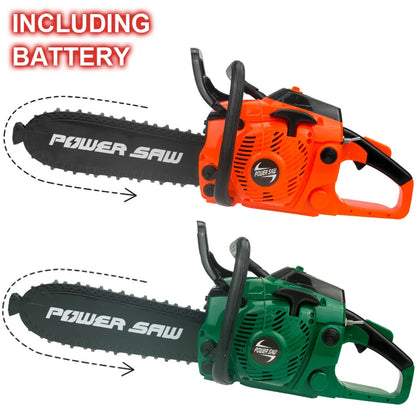 Electric Power Chainsaws Kids Toys Tools Realistic Sound Children Halloween Christmas Gift for Boys Pretend Play Plastic Toy