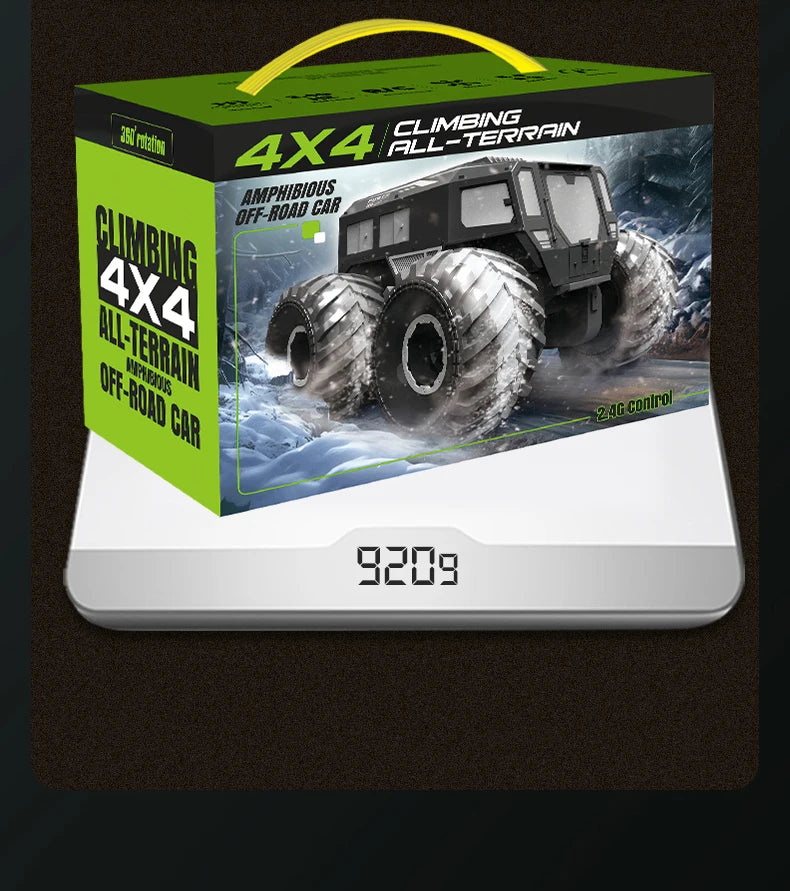 NEW RC Cars 4WD All Terrain Cross Country Car RC Water Land Amphibious 2.4G Toy Drift Racing Remote Control Car Kids Gift