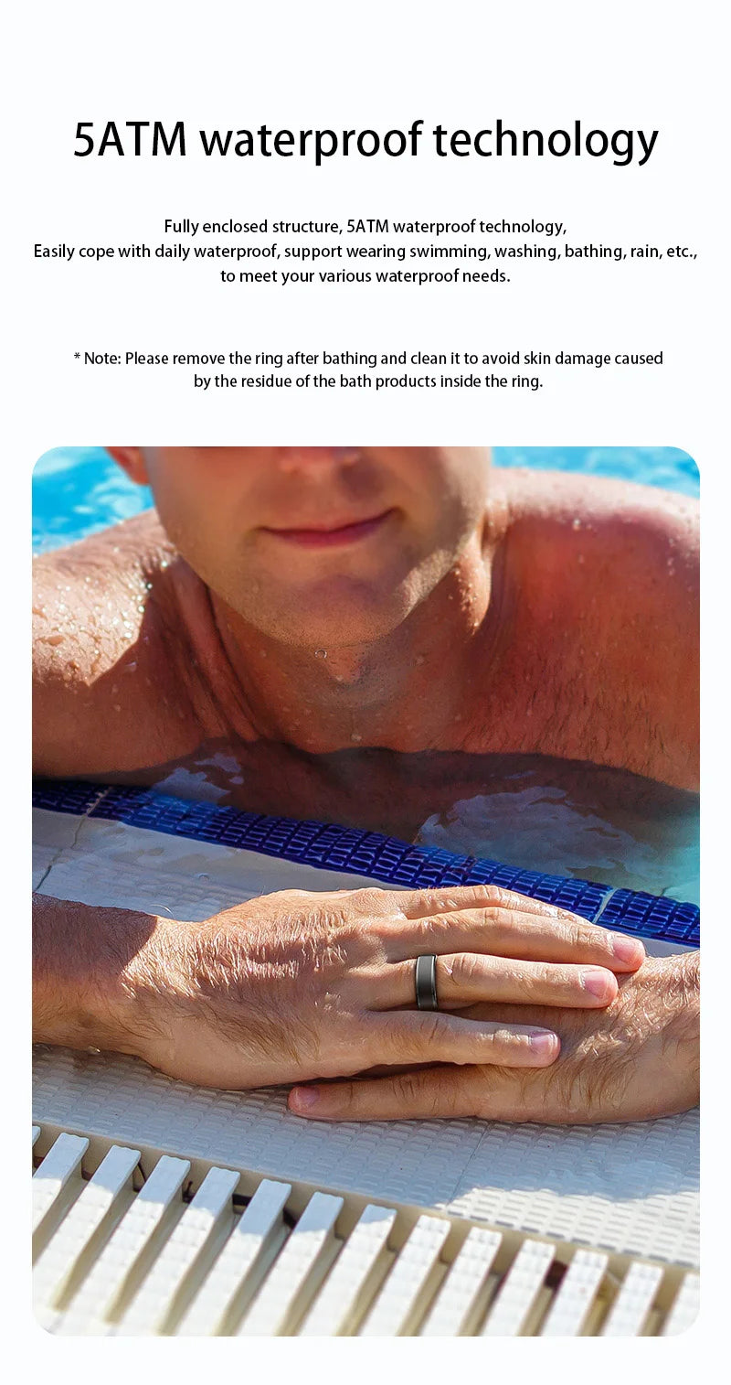 Xiaomi MIJIA Smart Ring With Charging Case Health Monitor Sleep Distance Calories IP68&5ATM Waterproof Multi-sport Men Women NEW