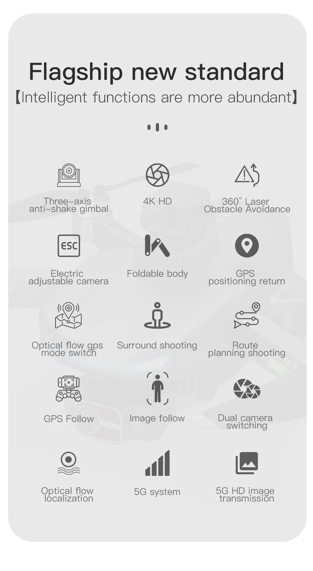 New N800 Pro2 GPS Drone Professional 8K HD Camera With Obstacle Avoidance 3-Axis Gimbal Brushless 5G WIFI FPV RC Dron Quadcopter