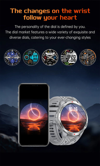 LIGE New 1100mAh Large Battery Sports Smart Watch Men Waterproof BT Call Smartwatch Men Sleep Heart Rate Monitor Compass Watches