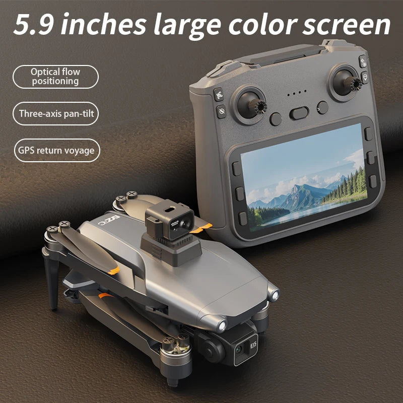 New L600-1 PRO MAX GPS Drone 5KM 4K Professional HD Dual Camera 360° Laser Obstacle Avoidance Brushless Quadcopter Toy Gift