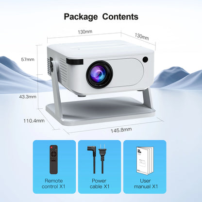 Digital Projector Android With Holder HD Video Smart Projector Outdoor with HDMI USB Wireless Connection for Home Cinema Out