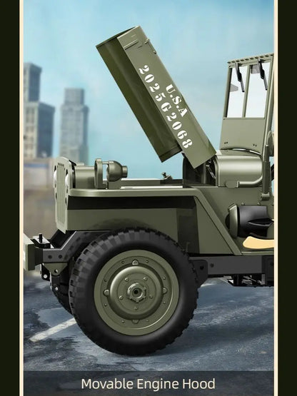 JJRC C8815 RC Car 1/10 WILLYS 1941 4WD RTR RC Crawler 2.4G Remote Control Car Off-road Climbing Military RC Truck Toys Gift