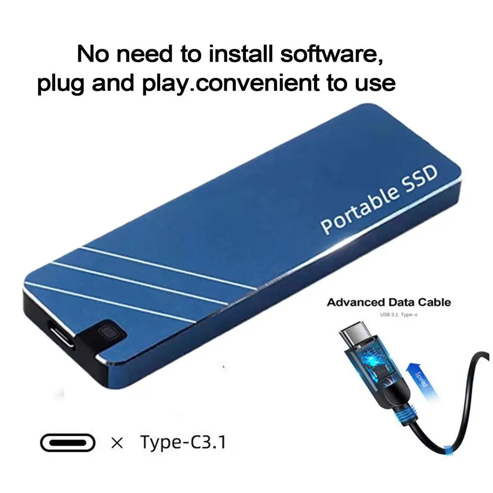 High Speed Portable SSD 1TB External Hard Drive Hard Drive External Expansion High Speed Transmission Back up Hard Drive