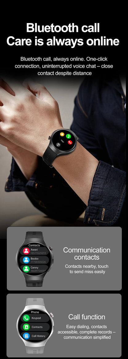 LED Outdoor Smart Watch Men 100+Sports Mode 1.53 360*360 HD AMOLED Screen LED Flashlight IP67 Waterproof Voice Call Smartwatch