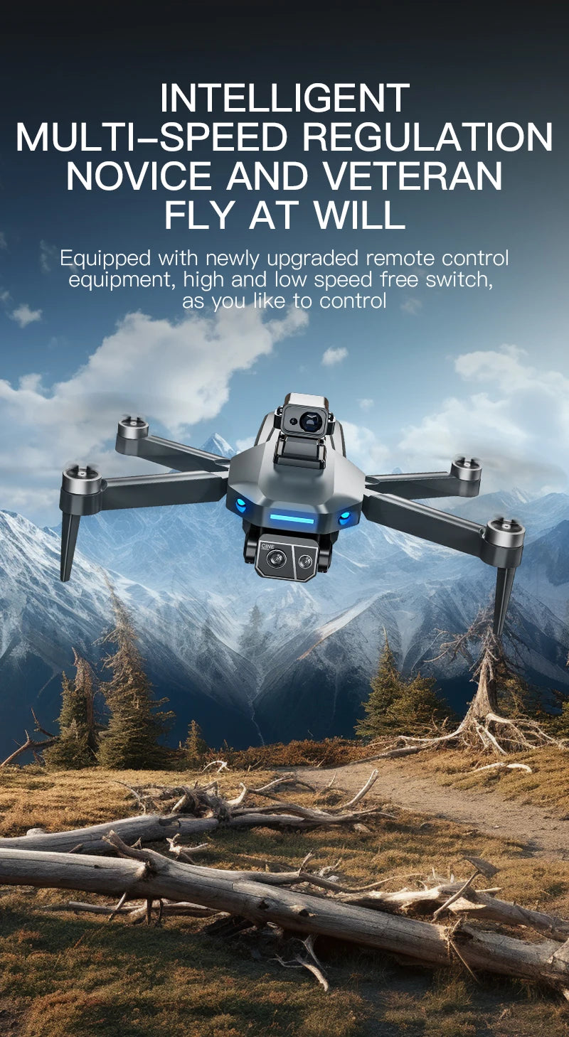 8K HD dual camera GPS drone gimbal 360 ° laser obstacle avoidance brushless quad-axis foldable aircraft
