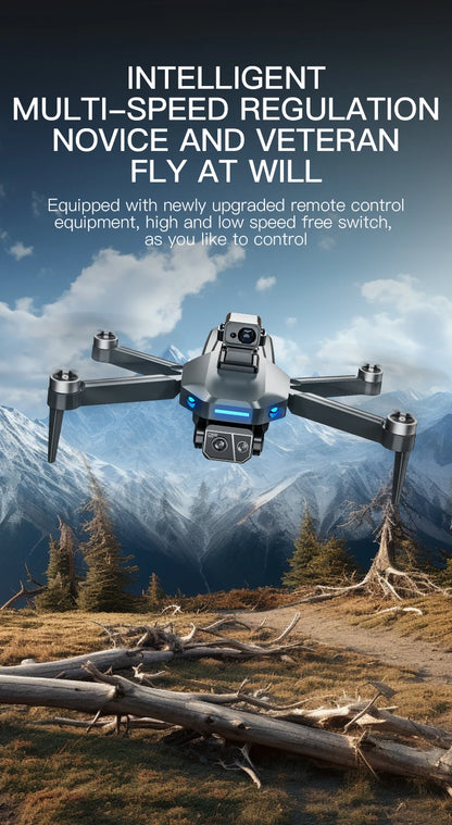 8K HD dual camera GPS drone gimbal 360 ° laser obstacle avoidance brushless quad-axis foldable aircraft