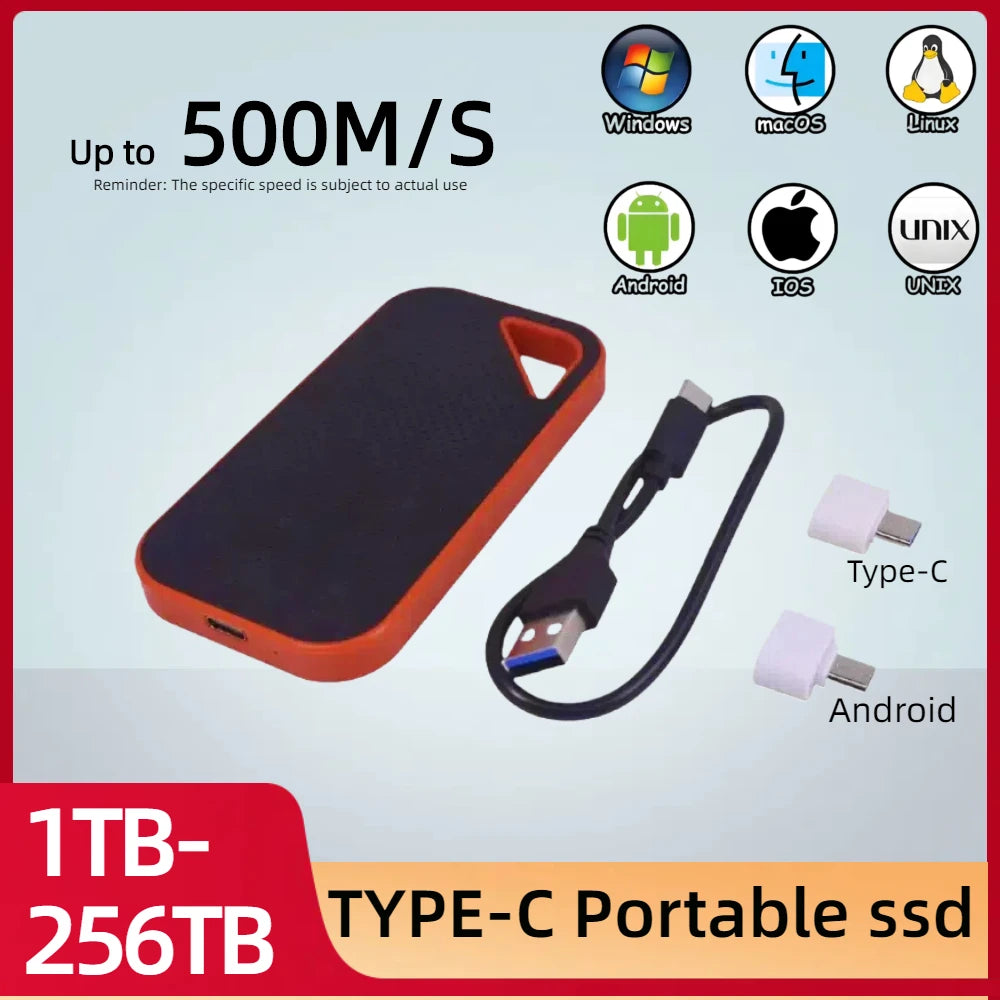1-128TB Portable SSD 1TB 2TB HDD External Hard Drive Hard disk 2.5 USB 3.0 Electronic Solid State Drive HD for PC PS4 PS5 Games
