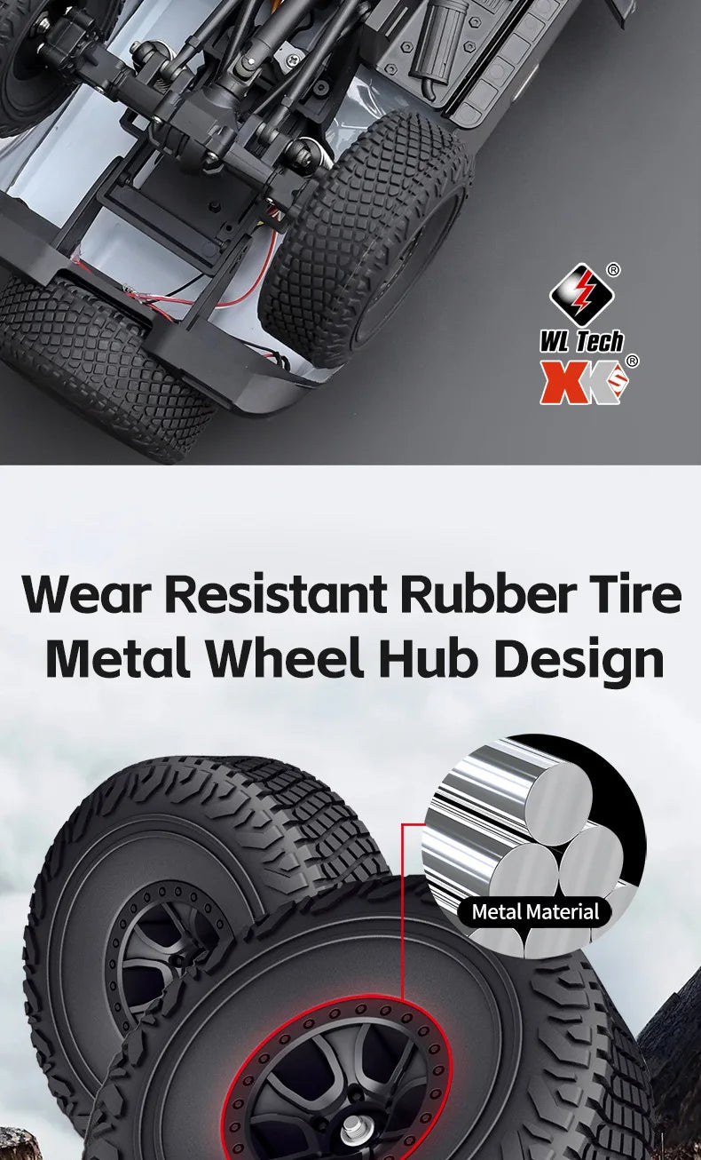 Wltoys New 1:18 Electric Four-Wheel Drive Climbing Car Remote Control Horse Model Toy For Children RC Car Toy