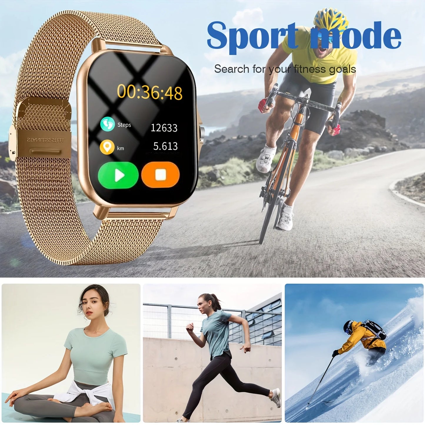 New Smart Watch - Stylish Wireless Calling and Receiving Simple Design for You  Watch Sale  for Men