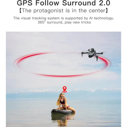 Drone GPS 8K L200 PRO MAX Professional 2-Axis PTZ HD Dual Camera 5G WIFI FPV 360° Laser Obstacle Avoidance Brushless Motor Dron