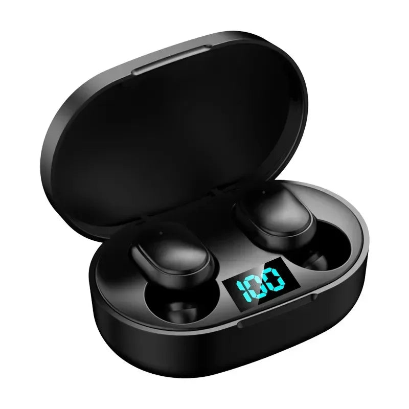 E6S TWS Earbuds - Bluetooth 5.0 w/LED Display & ENC Call Noise Cancelling, Wireless Stereo Headset for iPhone/Android