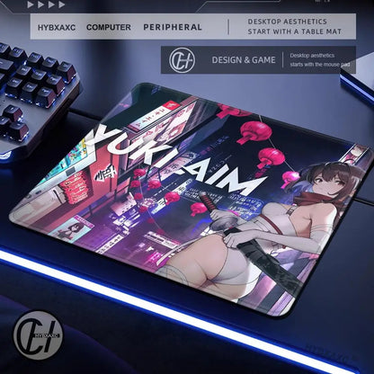 Large Gaming Mouse Pad Customizable Pattern Upgraded Smooth FPS Esports Office Gaming Desk Mat Gaming Accessories Rubber Mats