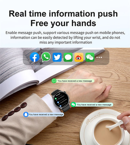 2025 New Watch 3 Smart Watch Men 1.53 Inch HD Screen GPS Fitness tracker Bluetooth Call Health IP67 Waterproof Smartwatch Man