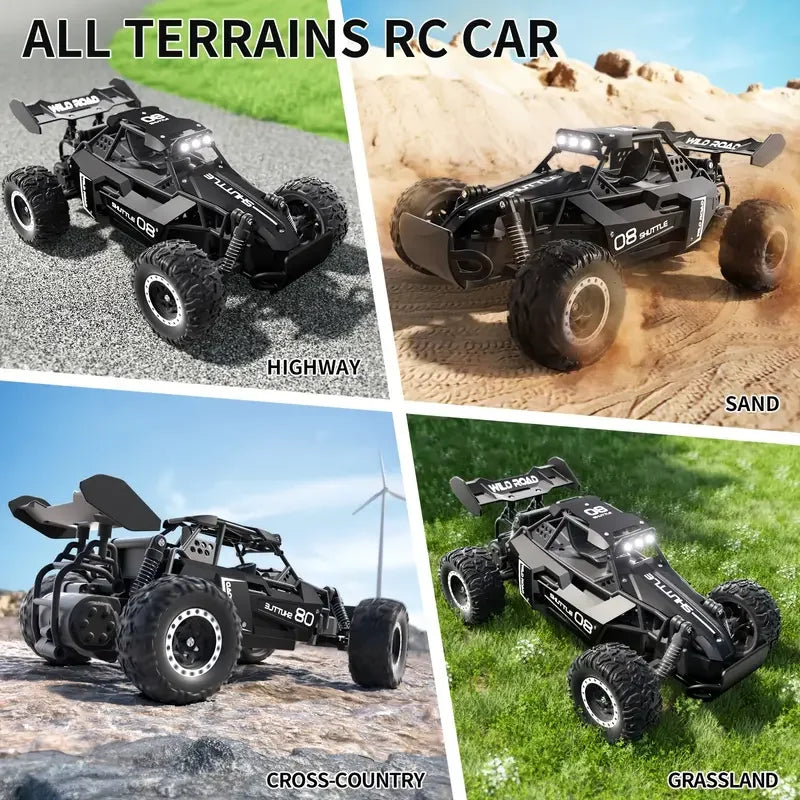 RC Cars Off-Road 2WD 1:16 Scale All Terrain Fast 20KM/H High Speed Electric Vehicle with 2.4GHz Metal Shell Remote Control Truck