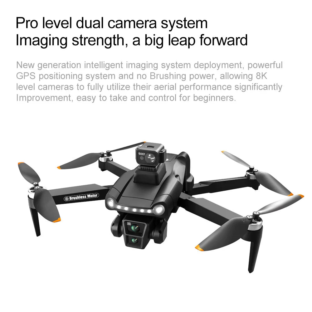 V198GPS Drone 8K Profesional HD Camera ESC Brushless Obstacle Avoidance Aerial Optical Foldable Quadcopter Mini Dron
