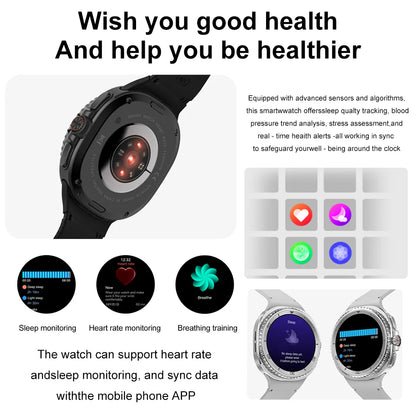 New DT Watch 8 Ultra Smart Watch Classic NFC Health Monitoring GPS Bluetooth Call IP68 Waterproof HD Smartwatch For IOS Android