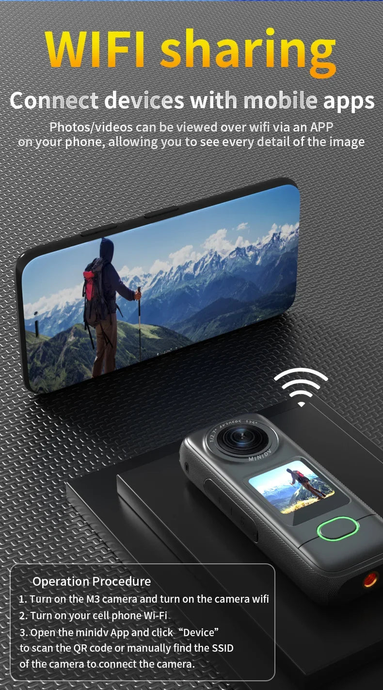 4K Action Camera HD Touch Screen Outdoor Anti Shake Sports DV Handheld Video Recorder Vlog Action Cam Pocket Body Camera