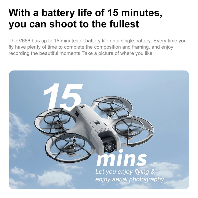 XIAOMI V666 Mini Drone 8K Professional WIFI 5G Drone Obstacle Avoidance Brushless Altitude Headless Mode RC Quadcopter Toys 2025
