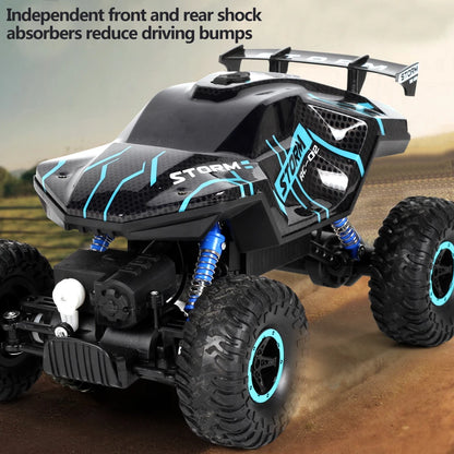 1:16 RC Car  2.4G Four Wheel Drive High-Speed Remote Control Drift Racing Car With LED Lights 4WD RC Car Model Toys for Boys Kid
