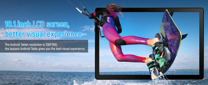 10.1 Inch Tablet Android 14 12GB RAM 64GB ROM Octa Core 5G WiFi Dual Camera with Keyboard Mouse Case Tablets Computer Set